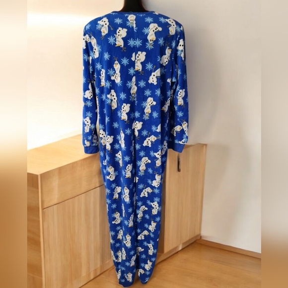 Disney Olaf Cozy Microfleece Onsie ❄️❄️ Pajamas Ladies XL☃️ - Picture 4 of 8